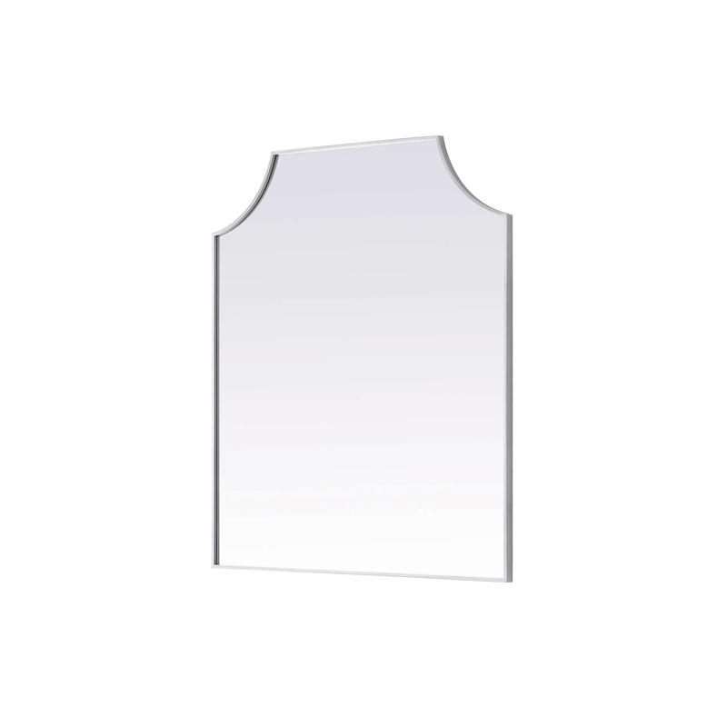 Elegant Kitchen and Bath Notched Metal Mirror 36X42