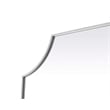 Elegant Kitchen and Bath Notched Metal Mirror 36X42