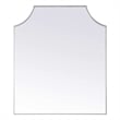 Elegant Kitchen and Bath Notched Metal Mirror 36X42