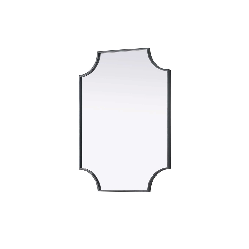Elegant Kitchen and Bath Notched Metal Mirror 22X30