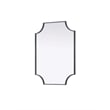 Elegant Kitchen and Bath Notched Metal Mirror 22X30