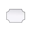 Elegant Kitchen and Bath Notched Metal Mirror 22X30