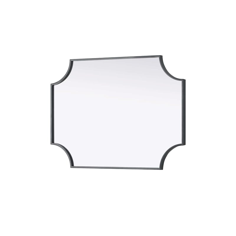 Elegant Kitchen and Bath Notched Metal Mirror 22X30