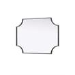 Elegant Kitchen and Bath Notched Metal Mirror 22X30