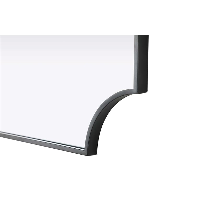 Elegant Kitchen and Bath Notched Metal Mirror 22X30