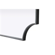 Elegant Kitchen and Bath Notched Metal Mirror 22X30