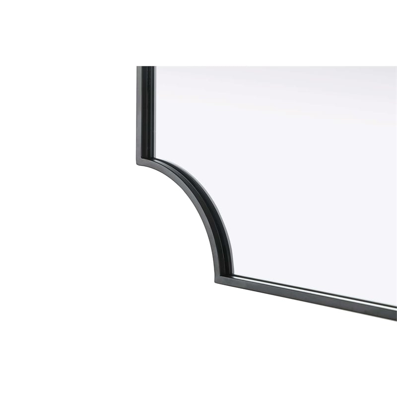 Elegant Kitchen and Bath Notched Metal Mirror 22X30