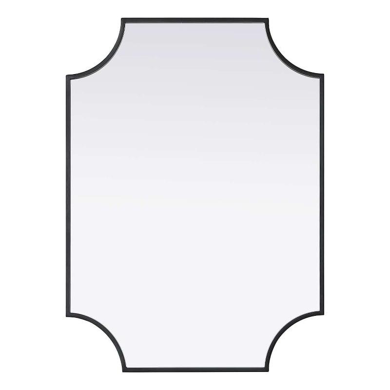 Elegant Kitchen and Bath Notched Metal Mirror 22X30