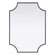 Elegant Kitchen and Bath Notched Metal Mirror 22X30