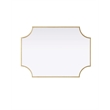 Elegant Kitchen and Bath Notched Metal Mirror 22X30