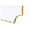 Elegant Kitchen and Bath Notched Metal Mirror 22X30