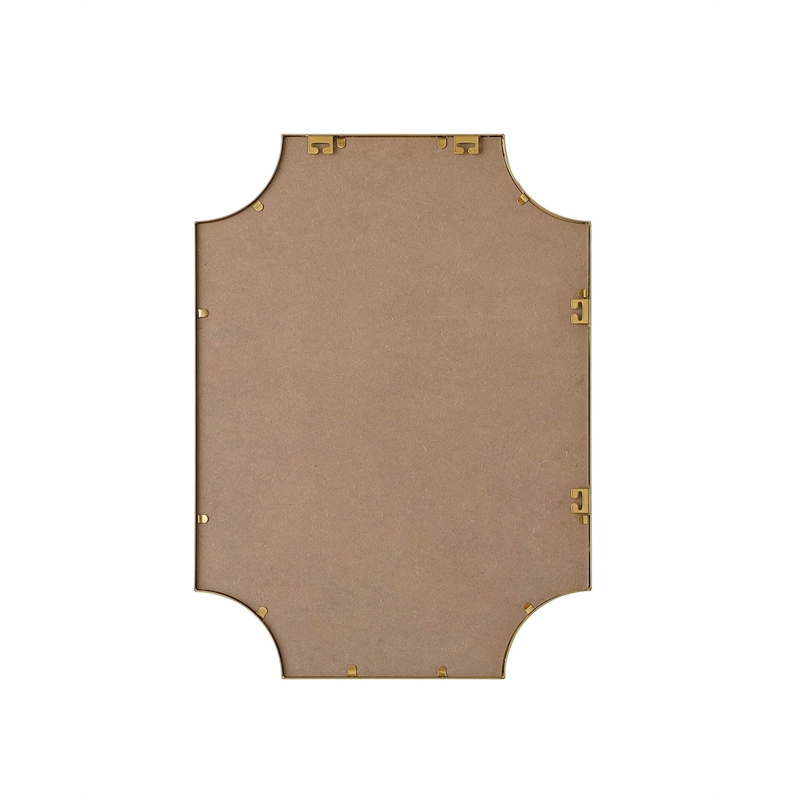 Elegant Kitchen and Bath Notched Metal Mirror 22X30