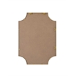 Elegant Kitchen and Bath Notched Metal Mirror 22X30