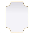Elegant Kitchen and Bath Notched Metal Mirror 22X30