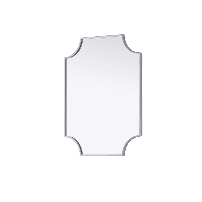 Elegant Kitchen and Bath Notched Metal Mirror 22X30