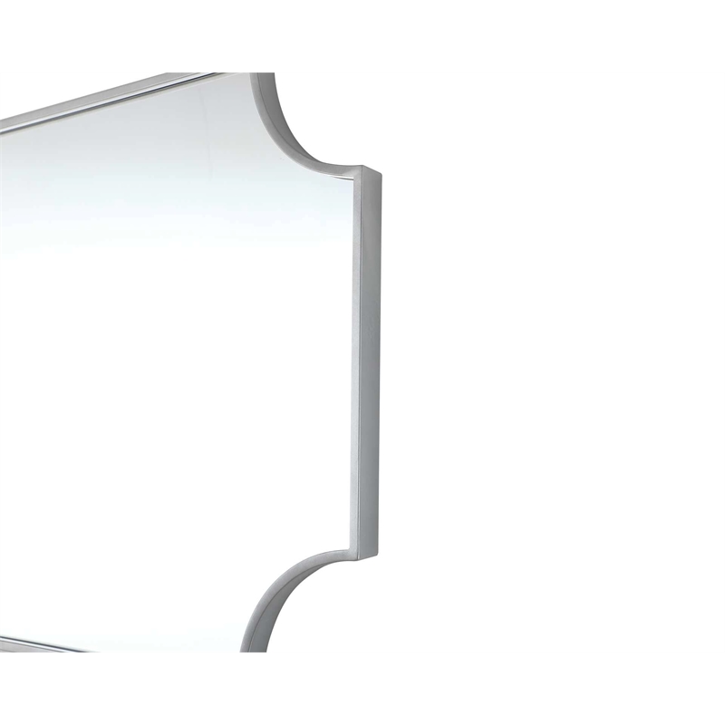 Elegant Kitchen and Bath Notched Metal Mirror 22X30