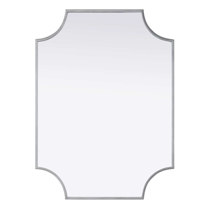 Elegant Kitchen and Bath Notched Metal Mirror 22X30