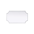 Elegant Kitchen and Bath Notched Metal Mirror 24X42