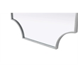 Elegant Kitchen and Bath Notched Metal Mirror 24X42