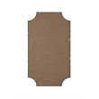 Elegant Kitchen and Bath Notched Metal Mirror 24X42