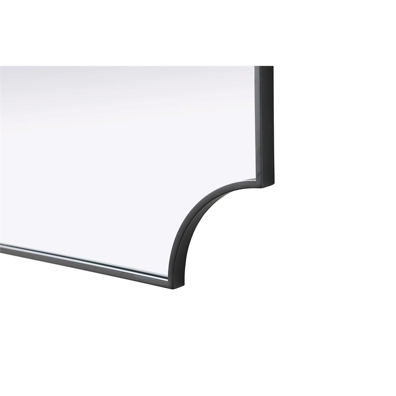 Elegant Kitchen and Bath Notched Metal Mirror 27X32