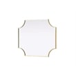 Elegant Kitchen and Bath Notched Metal Mirror 27X32