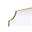 Elegant Kitchen and Bath Notched Metal Mirror 27X32