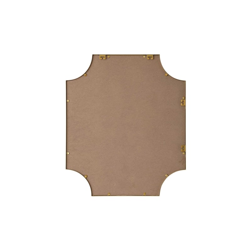 Elegant Kitchen and Bath Notched Metal Mirror 27X32
