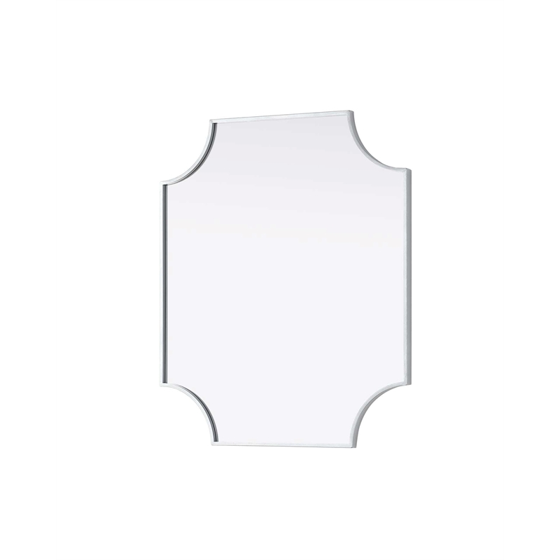 Elegant Kitchen and Bath Notched Metal Mirror 27X32