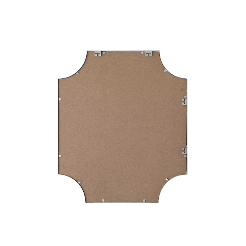 Elegant Kitchen and Bath Notched Metal Mirror 27X32