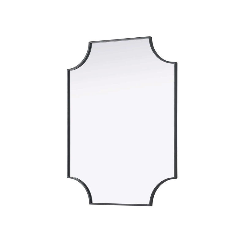 Elegant Kitchen and Bath Notched Metal Mirror 27X36