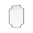 Elegant Kitchen and Bath Notched Metal Mirror 27X36