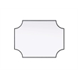 Elegant Kitchen and Bath Notched Metal Mirror 27X36