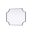 Elegant Kitchen and Bath Notched Metal Mirror 27X36
