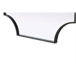 Elegant Kitchen and Bath Notched Metal Mirror 27X36