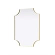 Elegant Kitchen and Bath Notched Metal Mirror 27X36