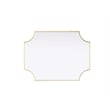 Elegant Kitchen and Bath Notched Metal Mirror 27X36