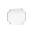 Elegant Kitchen and Bath Notched Metal Mirror 27X36