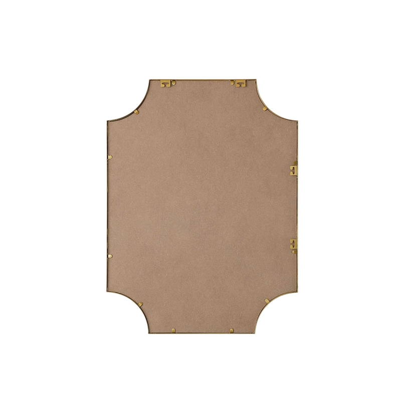 Elegant Kitchen and Bath Notched Metal Mirror 27X36