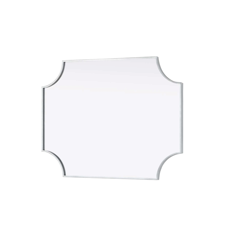 Elegant Kitchen and Bath Notched Metal Mirror 27X36