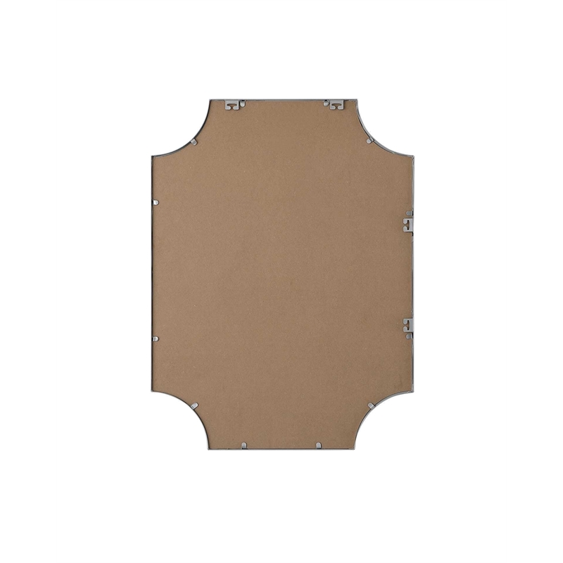 Elegant Kitchen and Bath Notched Metal Mirror 27X36