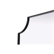 Elegant Kitchen and Bath Notched Metal Mirror 27X42
