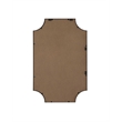 Elegant Kitchen and Bath Notched Metal Mirror 27X42