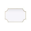 Elegant Kitchen and Bath Notched Metal Mirror 27X42