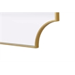 Elegant Kitchen and Bath Notched Metal Mirror 27X42