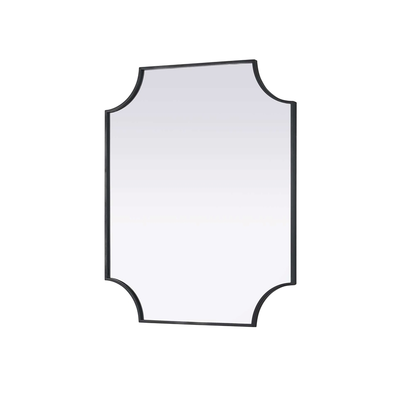 Elegant Kitchen and Bath Notched Metal Mirror 30X36