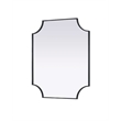 Elegant Kitchen and Bath Notched Metal Mirror 30X36