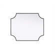 Elegant Kitchen and Bath Notched Metal Mirror 30X36