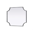 Elegant Kitchen and Bath Notched Metal Mirror 30X36