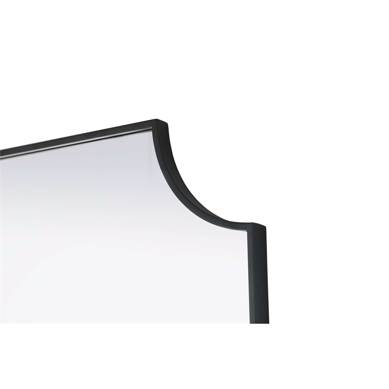 Elegant Kitchen and Bath Notched Metal Mirror 30X36